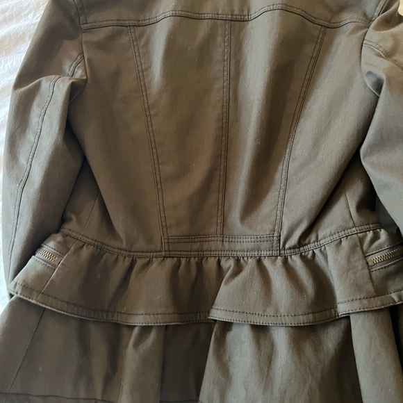 Burberry Brit khaki green jacket and skirt sold as set. - Picture 2 of 8